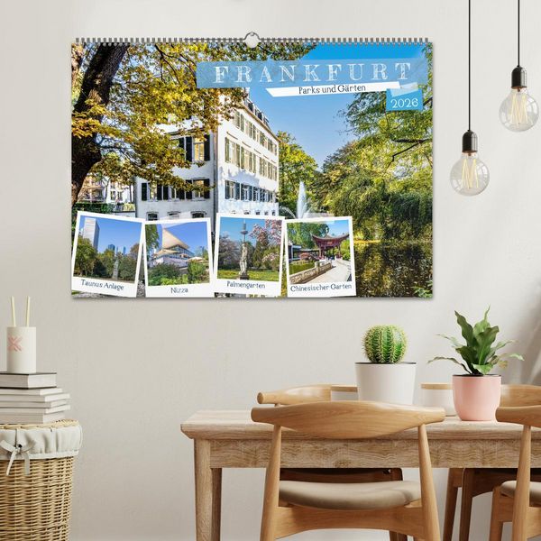 Produktbild: Frankfurt - Parks und G&auml;rten (Wandkalender 2026 DIN A2 quer), CALVENDO Monatskalender