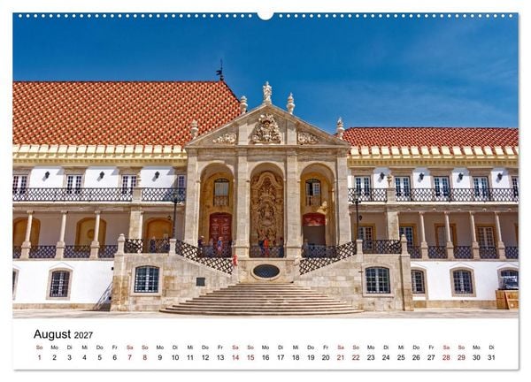 Produktbild: Von Nord nach S&uuml;d - Fahrt &uuml;ber Viseu, Coimbra und Nazar&eacute; (Wandkalender 2027 DIN A2 quer), CALVENDO Monatskalender