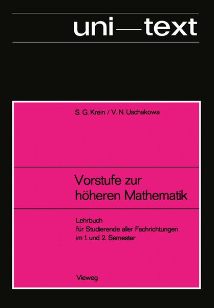 Produktbild: Vorstufe zur h&ouml;heren Mathematik