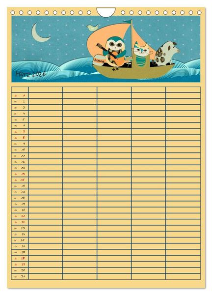 Produktbild: Unser buntes Familienleben (Wandkalender 2026 DIN A4 hoch), CALVENDO Monatskalender