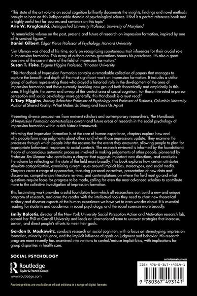 Produktbild: The Handbook of Impression Formation