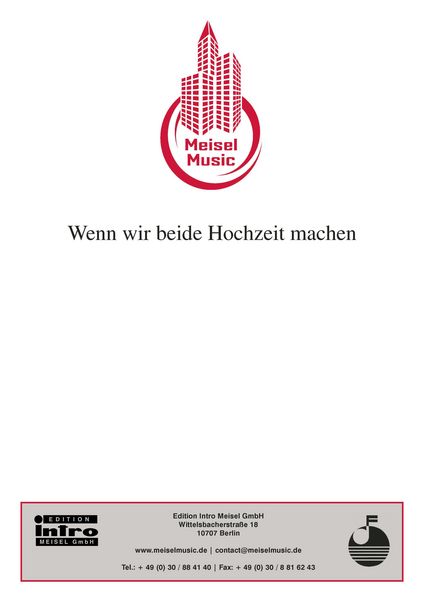 Produktbild: Wenn wir beide Hochzeit machen