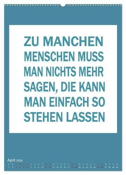Produktbild: Memo an mich (Wandkalender 2026 DIN A2 hoch), CALVENDO Monatskalender