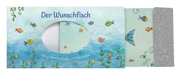 Produktbild: Der Wunschfisch. Alle guten W&uuml;nsche zur Erstkommunion &ndash; Kuvert f&uuml;r ein Gutschein- und Geldgeschenk