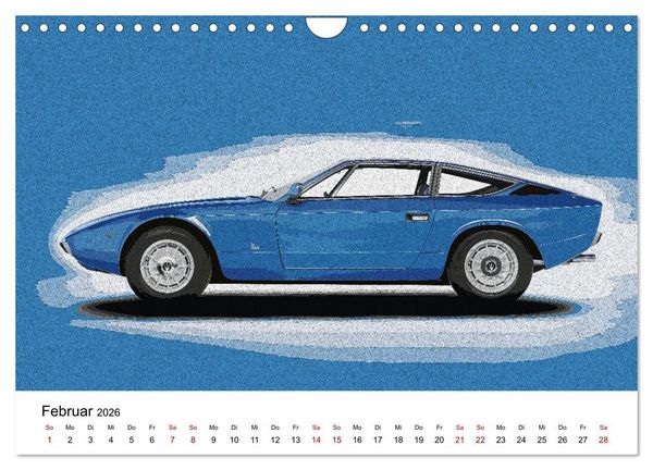 Produktbild: Car Art Edition Sportwagenlegenden (Wandkalender 2026 DIN A4 quer), CALVENDO Monatskalender
