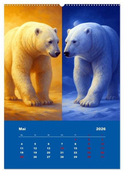 Produktbild: Spiegelwildnis (Wandkalender 2026 DIN A2 hoch), CALVENDO Monatskalender