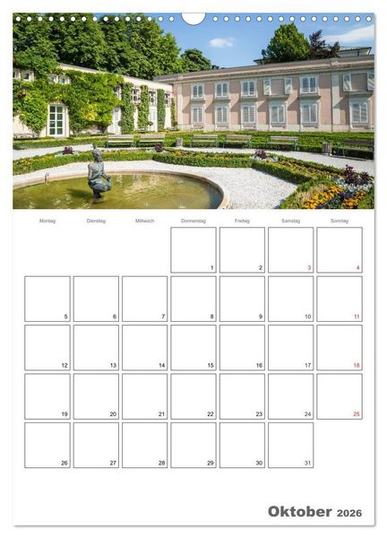 Produktbild: Bezauberndes SALZBURG / Terminplaner (Wandkalender 2026 DIN A3 hoch), CALVENDO Monatskalender