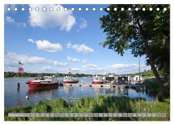 Produktbild: Hausbooturlaub Deutschland - Mecklenburgische Seenplatte (Tischkalender 2027 DIN A5 quer), CALVENDO Monatskalender