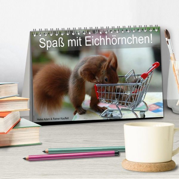 Produktbild: Spa&szlig; mit Eichh&ouml;rnchen! (Tischkalender 2027 DIN A5 quer), CALVENDO Monatskalender