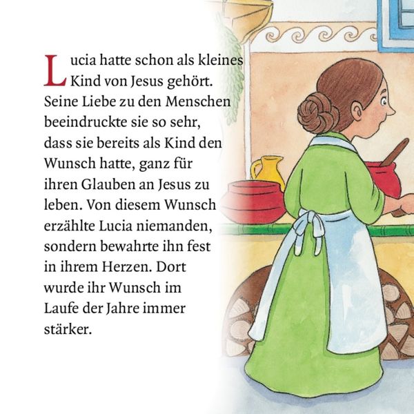 Produktbild: Die heilige Lucia und der Lichterkranz. Mini-Bilderbuch