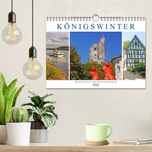 Produktbild: K&ouml;nigswinter. Drachenfels und Rheinromantik (Wandkalender 2026 DIN A4 quer), CALVENDO Monatskalender