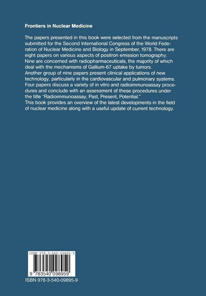Produktbild: Frontiers in Nuclear Medicine