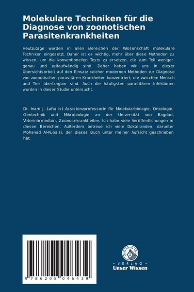 Produktbild: Molekulare Techniken f&uuml;r die Diagnose von zoonotischen Parasitenkrankheiten