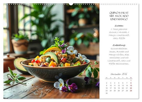 Produktbild: Superfood Power - Gesunde und leckere Superfood-Snacks (hochwertiger Premium Wandkalender 2026 DIN A2 quer), Kunstdruck in Hochglanz