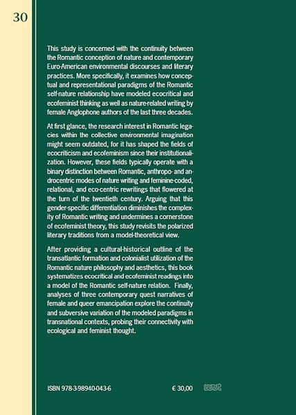 Produktbild: (Re-)Imagining Nature, Gender, and Sexuality in American Romanticism and Beyond