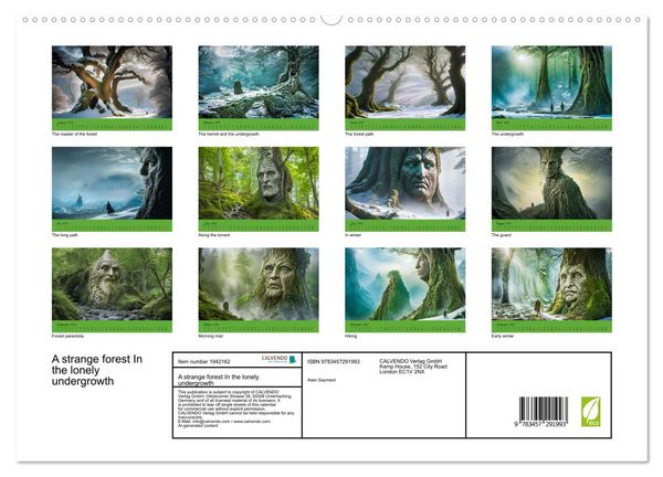 Produktbild: A strange forest In the lonely undergrowth (High Quality Premium Wall Calendar 2026 DIN A2 landscape),CALVENDO 12 Month Wall Calendar