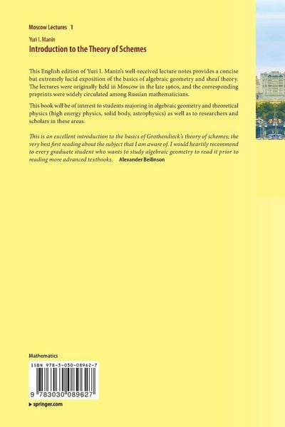 Produktbild: Introduction to the Theory of Schemes
