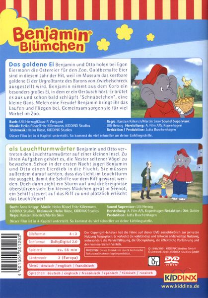 Produktbild: Benjamin Bl&uuml;mchen - Das goldene Ei/Als Leuchtturmw&auml;rter