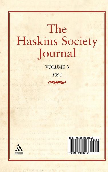 Produktbild: The Haskins Society Journal Studies in Medieval History