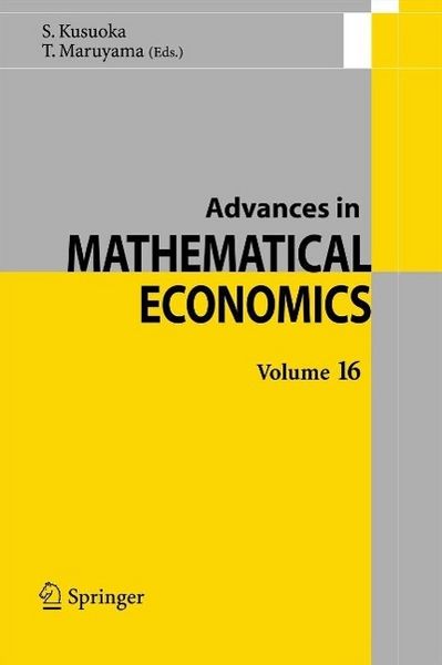 Produktbild: Advances in Mathematical Economics Volume 16