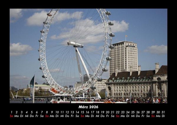 Produktbild: London 2026 Fotokalender DIN A3