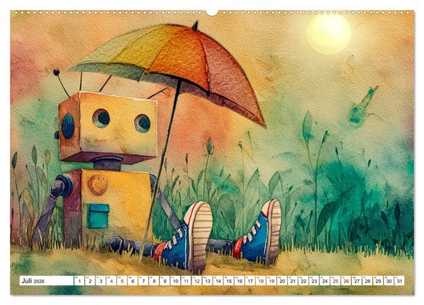 Produktbild: Leevi - Ein Freund zum Tr&auml;umen und Staunen (Wandkalender 2026 DIN A2 quer), CALVENDO Monatskalender