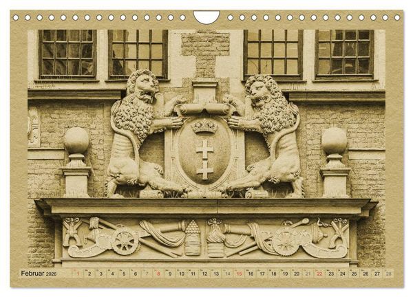 Produktbild: Danzig &ndash; Ein Kalender im Zeitungsstil (Wandkalender 2026 DIN A4 quer), CALVENDO Monatskalender