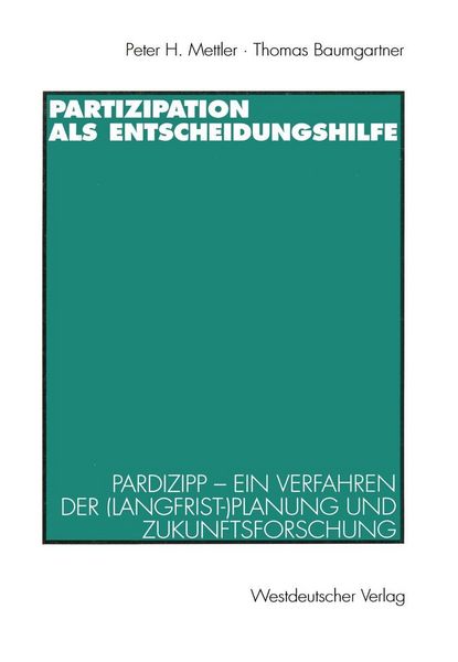 Produktbild: Partizipation als Entscheidungshilfe