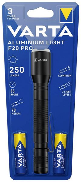 Produktbild: Varta Aluminium Light F20 Pro LED Taschenlampe batteriebetrieben 250 lm 35 h 0.000