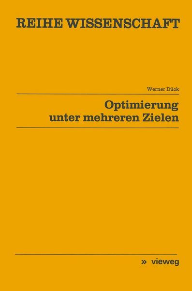 Produktbild: Optimierung unter mehreren Zielen