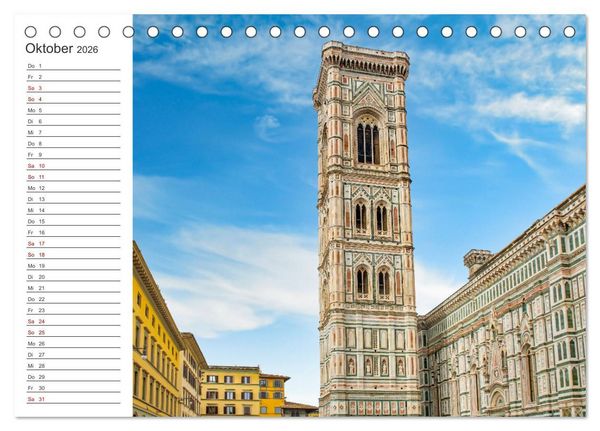 Produktbild: Florenz - Impressionen (Tischkalender 2026 DIN A5 quer), CALVENDO Monatskalender