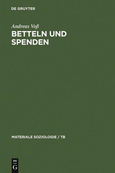 Produktbild: Betteln und Spenden