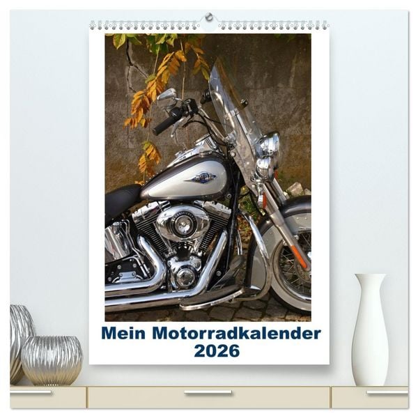 Produktbild: Mein Motorradkalender (hochwertiger Premium Wandkalender 2026 DIN A2 hoch), Kunstdruck in Hochglanz