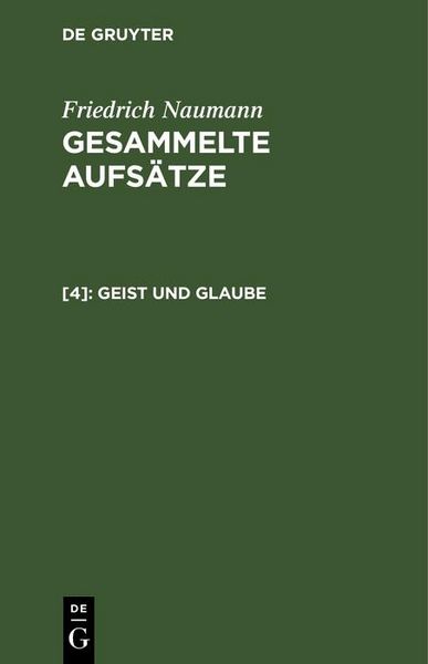 Produktbild: Geist und Glaube