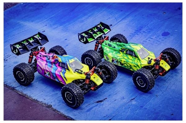 Produktbild: Absima 1:12 EP Buggy \"Neon Furry\" 4WD BL RTR Green Brushless 1:12 RC Modellauto Elektro Buggy Allradantrieb (4WD) RtR 2,4GHz Inkl