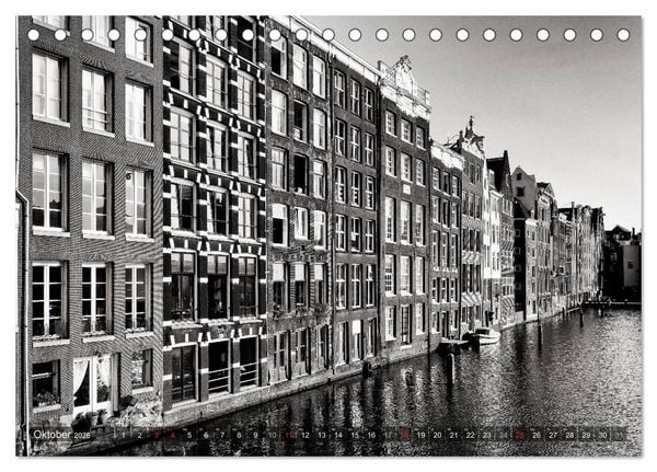 Produktbild: Ein Blick auf Amsterdam (Tischkalender 2026 DIN A5 quer), CALVENDO Monatskalender