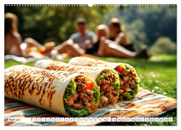 Produktbild: D&ouml;ner macht sch&ouml;ner, t&uuml;rkischer Geschmack von deinem D&ouml;nermann (hochwertiger Premium Wandkalender 2027 DIN A2 quer), Kunstdruck in Hochglanz