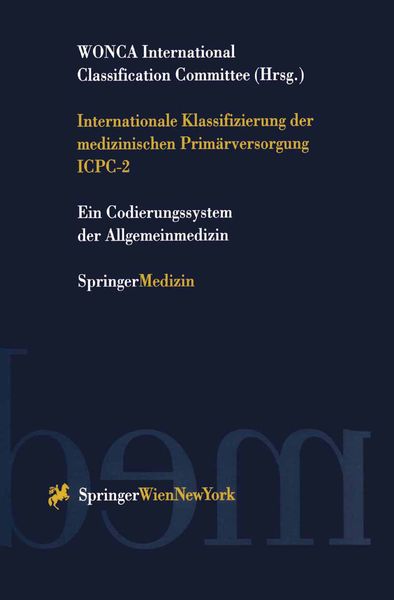 Produktbild: Internationale Klassifizierung der medizinischen Prim&auml;rversorgung ICPC-2
