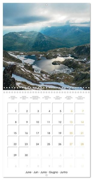 Produktbild: Paysages du Mont-Blanc (Calendrier mural carr&eacute; 2026 30x30 cm) Calendrier double avec une page pour vos prises de notes