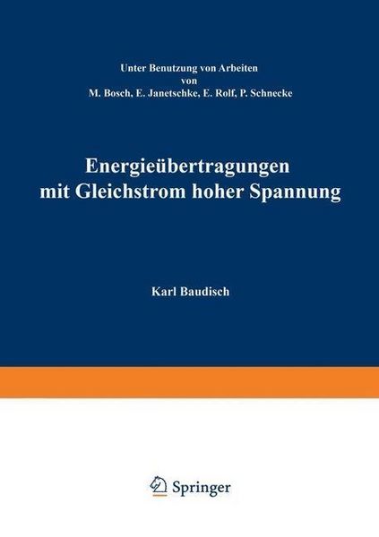 Produktbild: Energie&uuml;bertragung mit Gleichstrom hoher Spannung