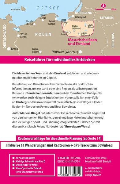 Produktbild: Reise Know-How Reisef&uuml;hrer Masurische Seen und Ermland