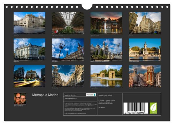 Produktbild: Metropole Madrid (Wandkalender 2026 DIN A4 quer), CALVENDO Monatskalender