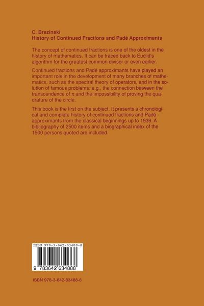 Produktbild: History of Continued Fractions and Pad&eacute; Approximants