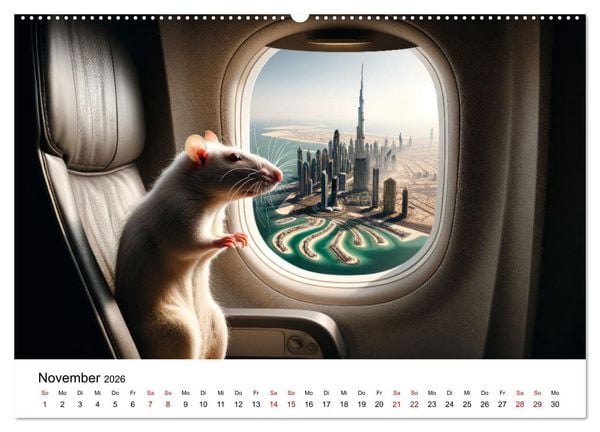 Produktbild: Ratten auf Reisen (Wandkalender 2026 DIN A2 quer), CALVENDO Monatskalender