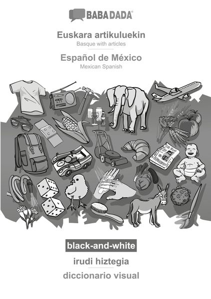 Produktbild: Euskara artikuluekin - Espa&ntilde;ol de M&eacute;xico, irudi hiztegia, BW