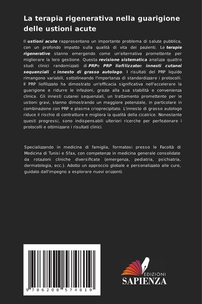 Produktbild: La terapia rigenerativa nella guarigione delle ustioni acute