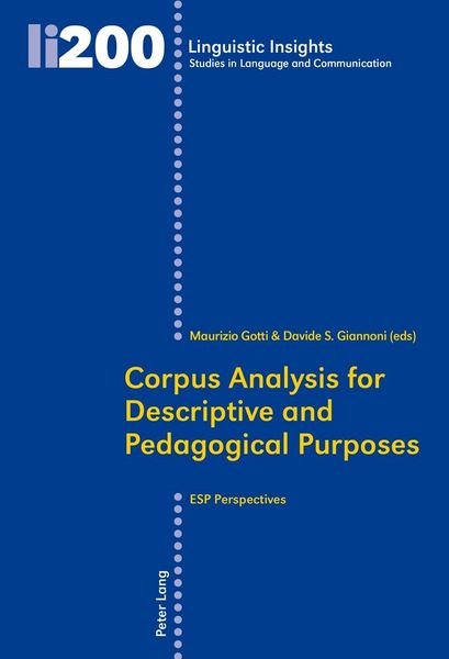 Produktbild: Corpus Analysis for Descriptive and Pedagogical Purposes
