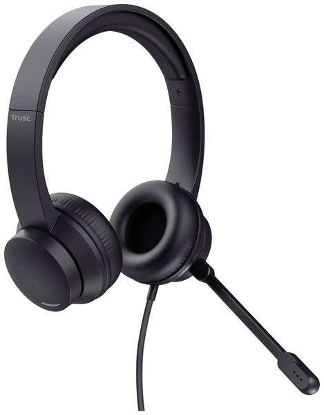 Produktbild: Trust HS-201 Over Ear Headset kabelgebunden Stereo Schwarz Computer