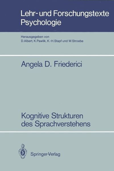 Produktbild: Kognitive Strukturen des Sprachverstehens