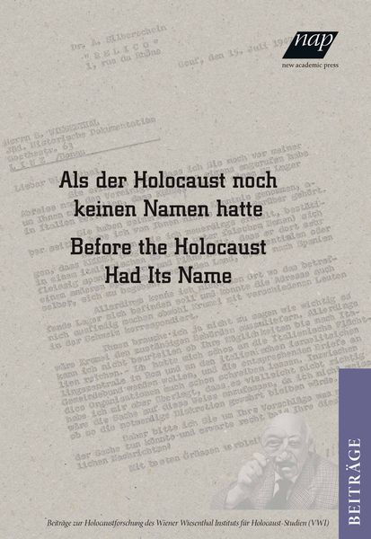 Produktbild: Als der Holocaust noch keinen Namen hatte / Before the Holocaust had its Name